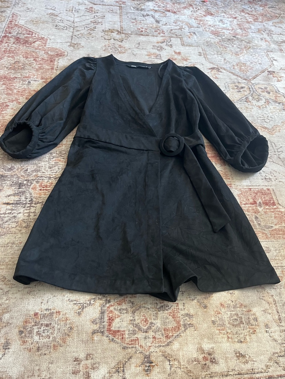 Zara Black Wrap Romper Jumpsuit - Picture 3 of 7